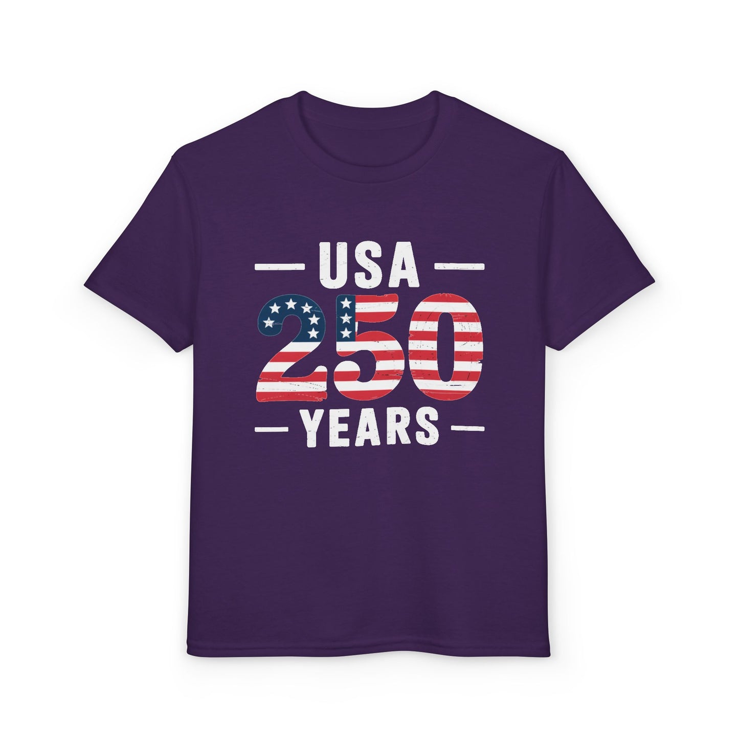 Youth USA 250 Years Patriotic Flag T-Shirt