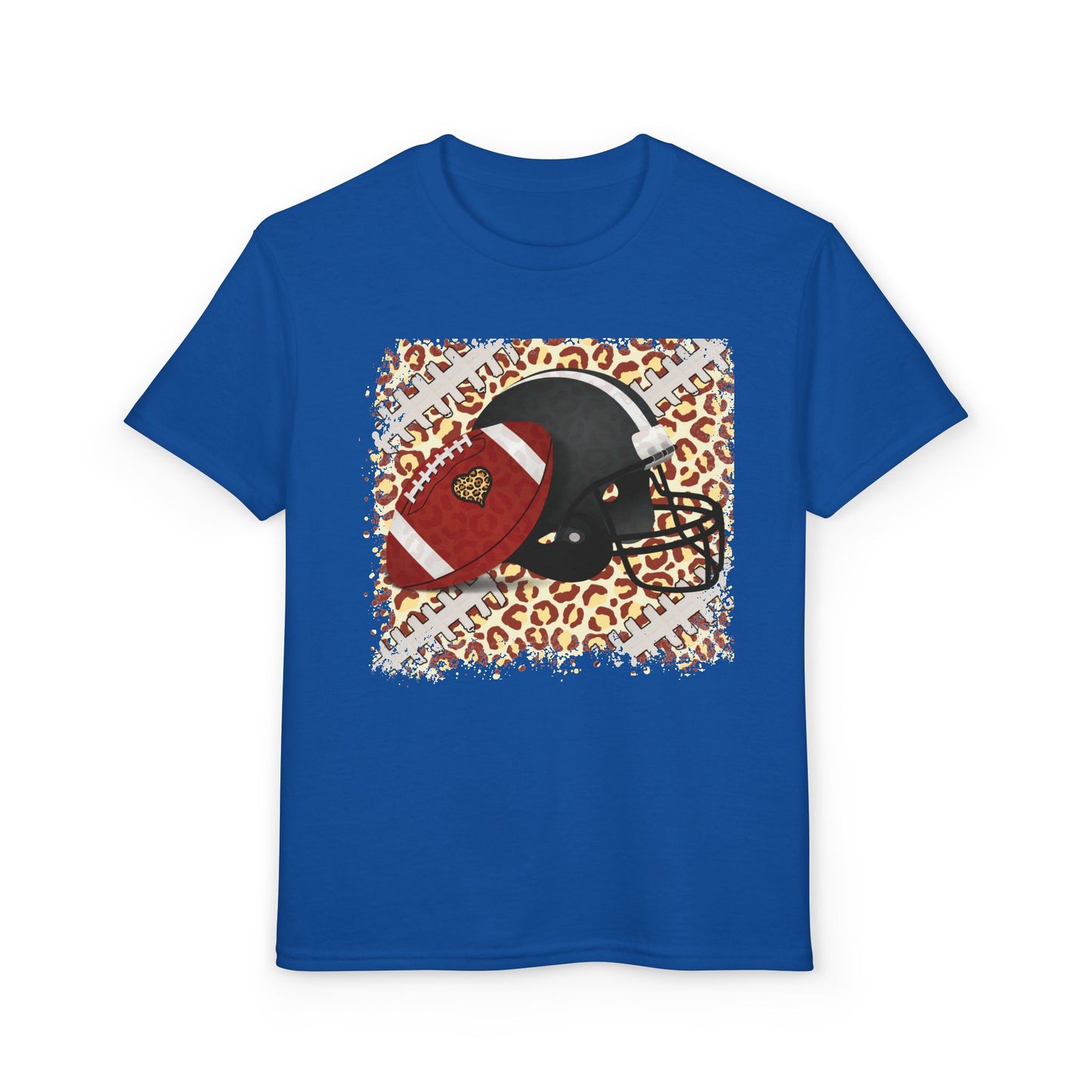 Youth Football Leopard Graphic Tee