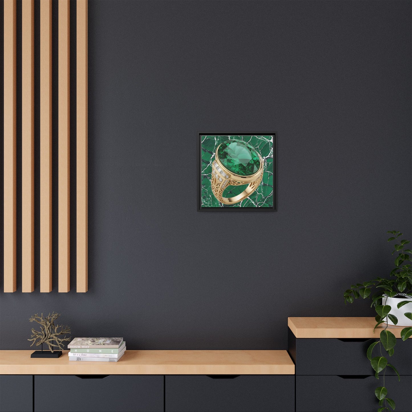 Verdant Emerald Ring Canvas