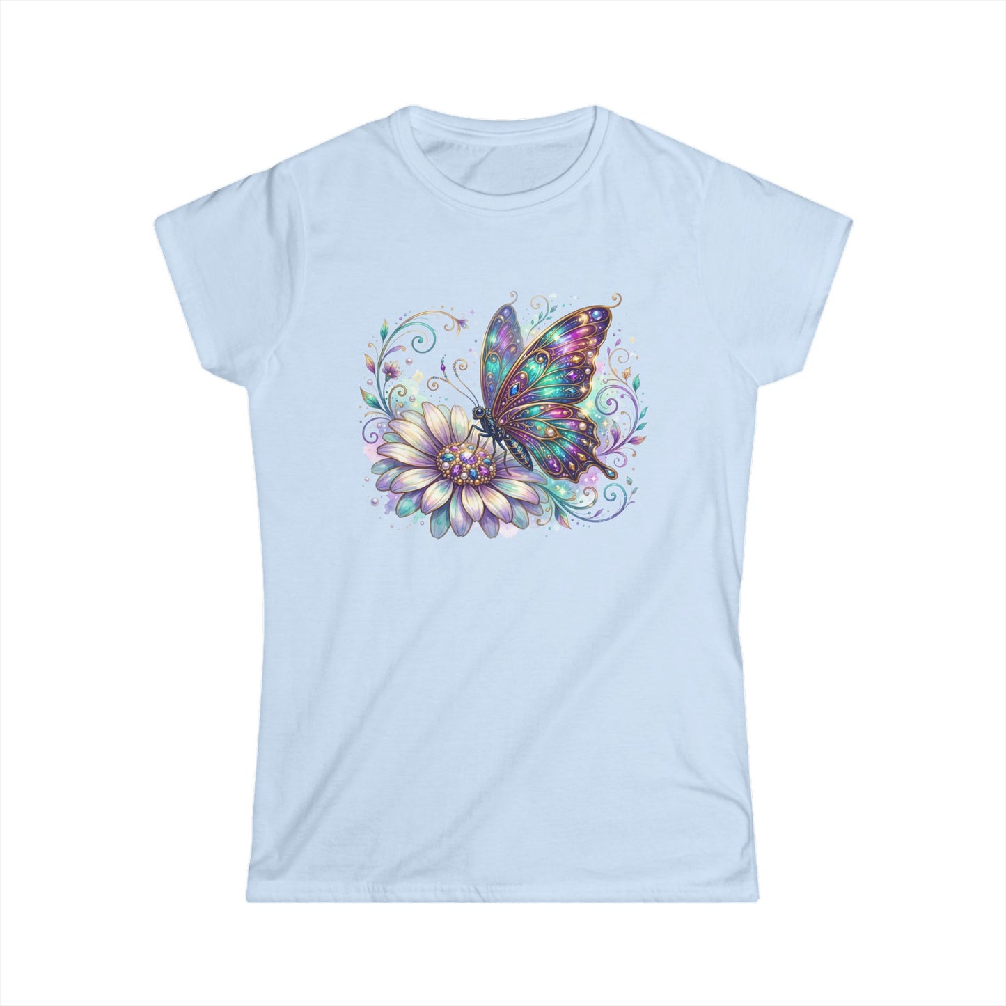 Floral Butterfly Graphic T-Shirt