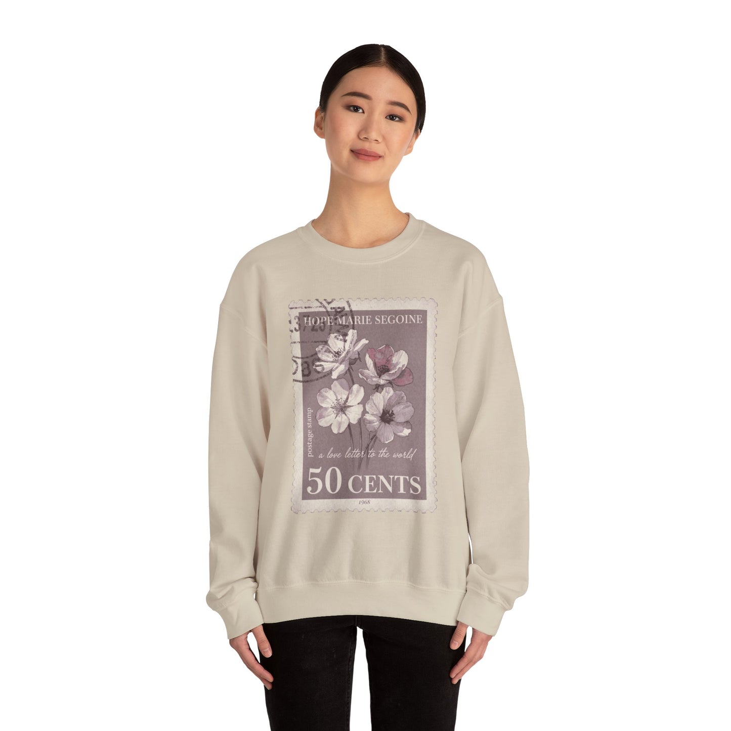 Wildflower Postage Stamp Crewneck