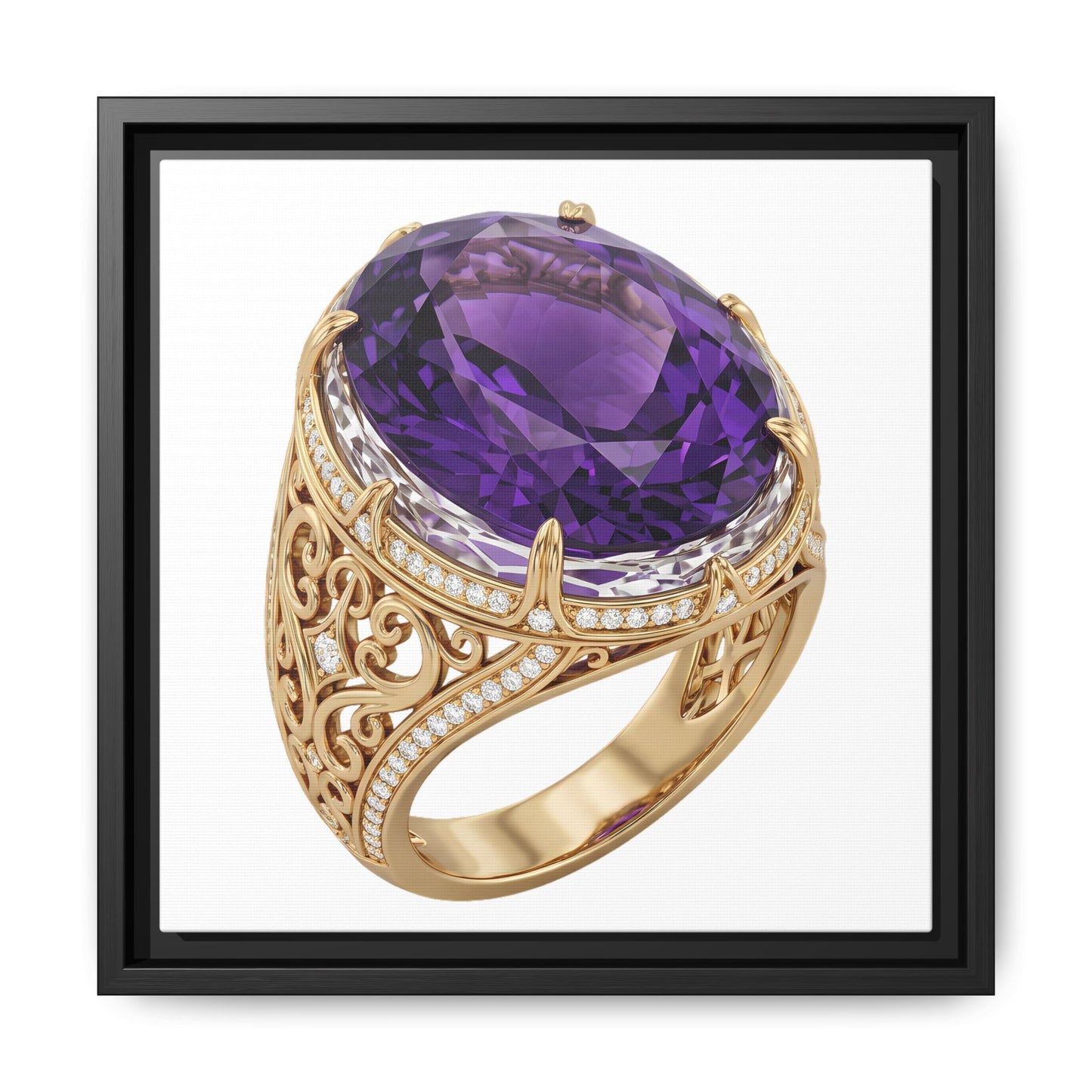 Amethyst Emblem Canvas Print