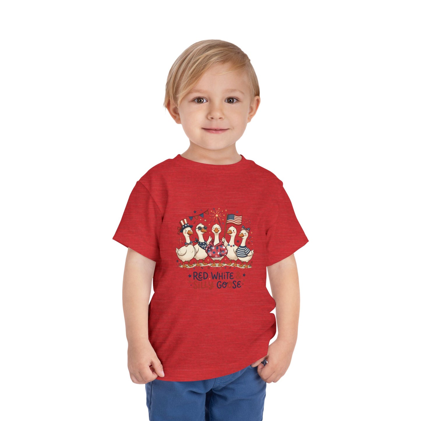 Red White & Silly Goose Toddler T-Shirt