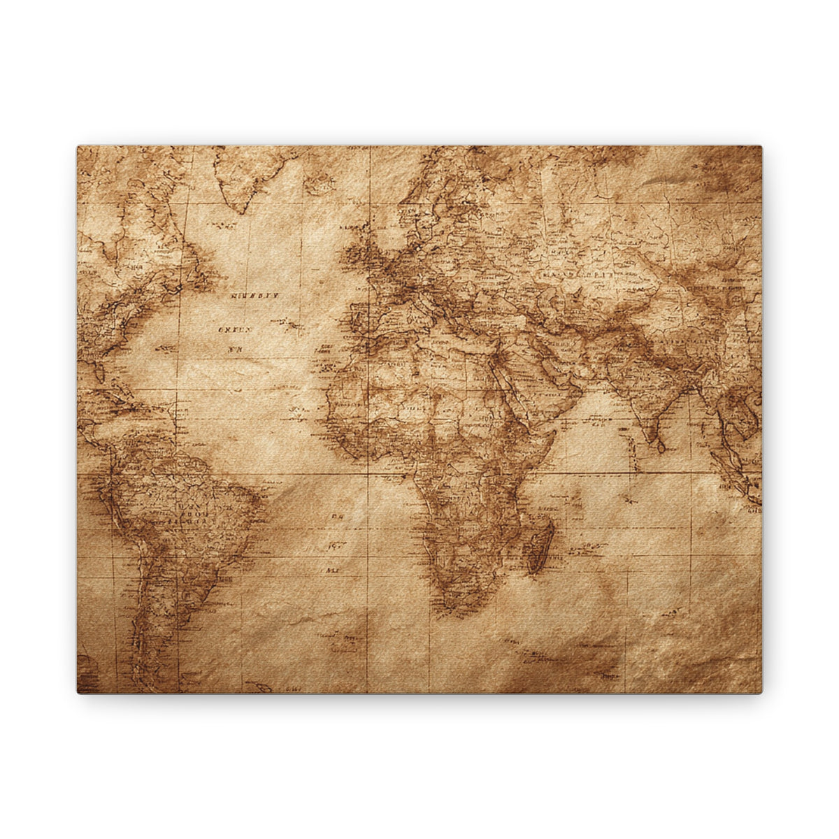 Heritage World Map Canvas Print