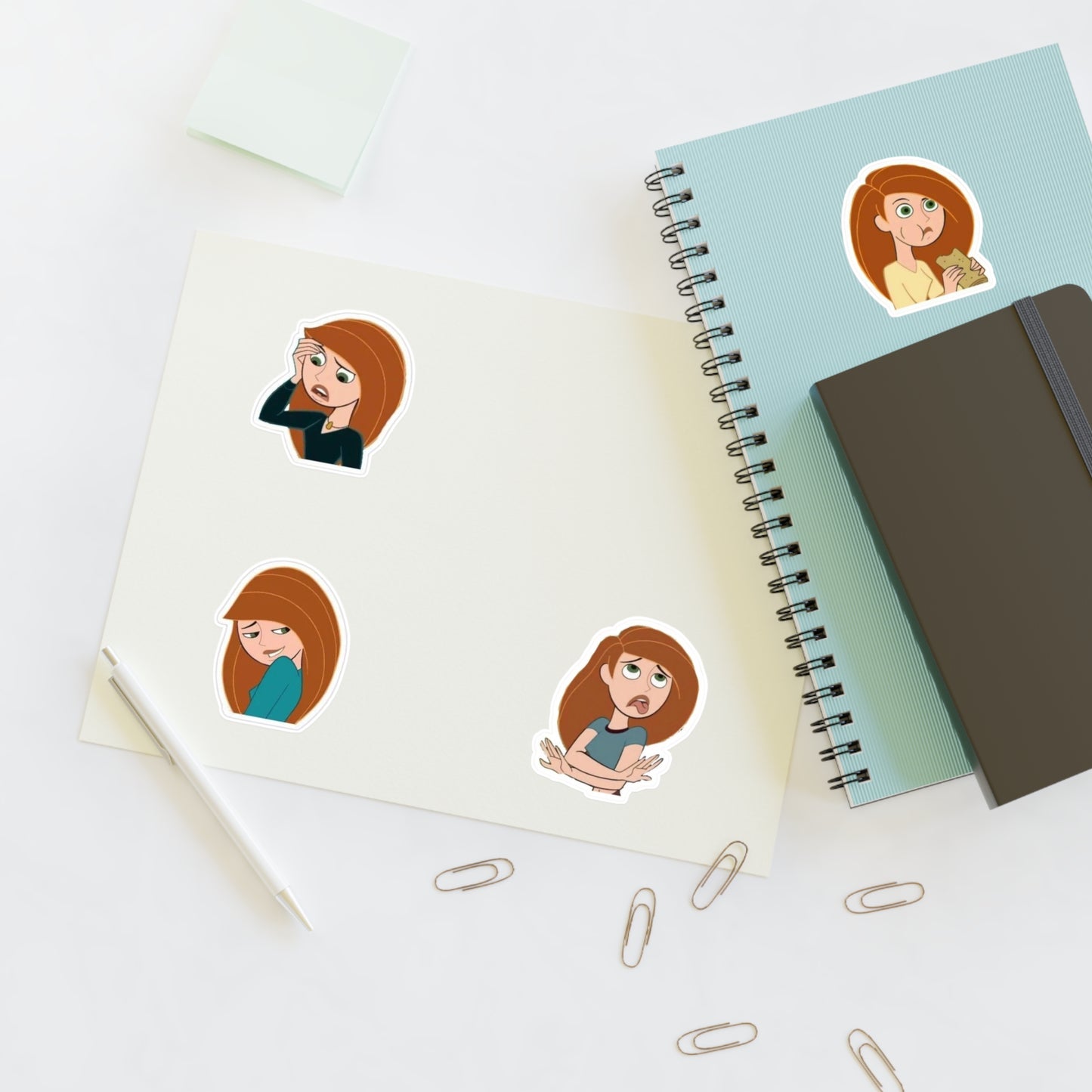 Retro Adventure Girl Sticker Sheet
