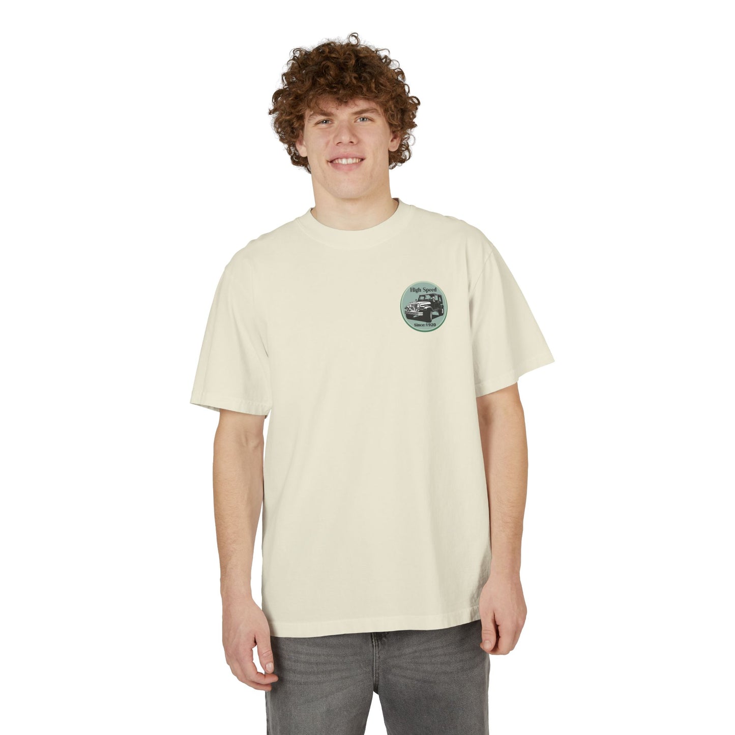 High Speed Vintage 4x4 Graphic Drop-Shoulder T-Shirt