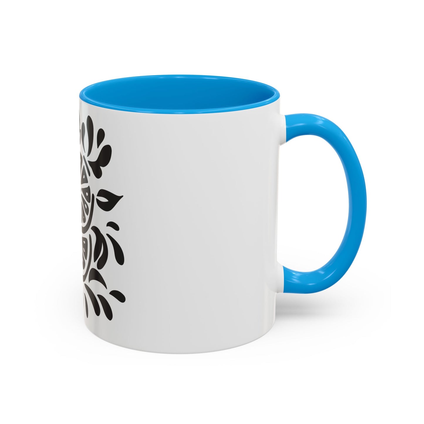 Monochrome Citrus Accent Mug