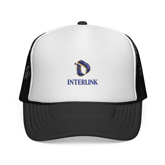 Lapis Lazuli Interlink Emblem Trucker Cap