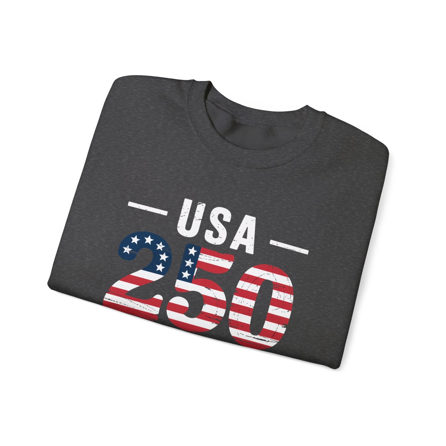 USA 250 Years Patriotic Crewneck Sweatshirt