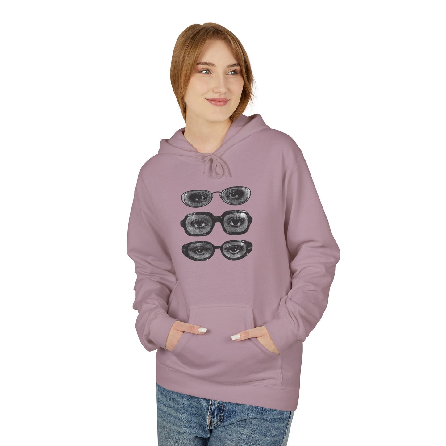 Quiet Gaze Graphic Hoodie
