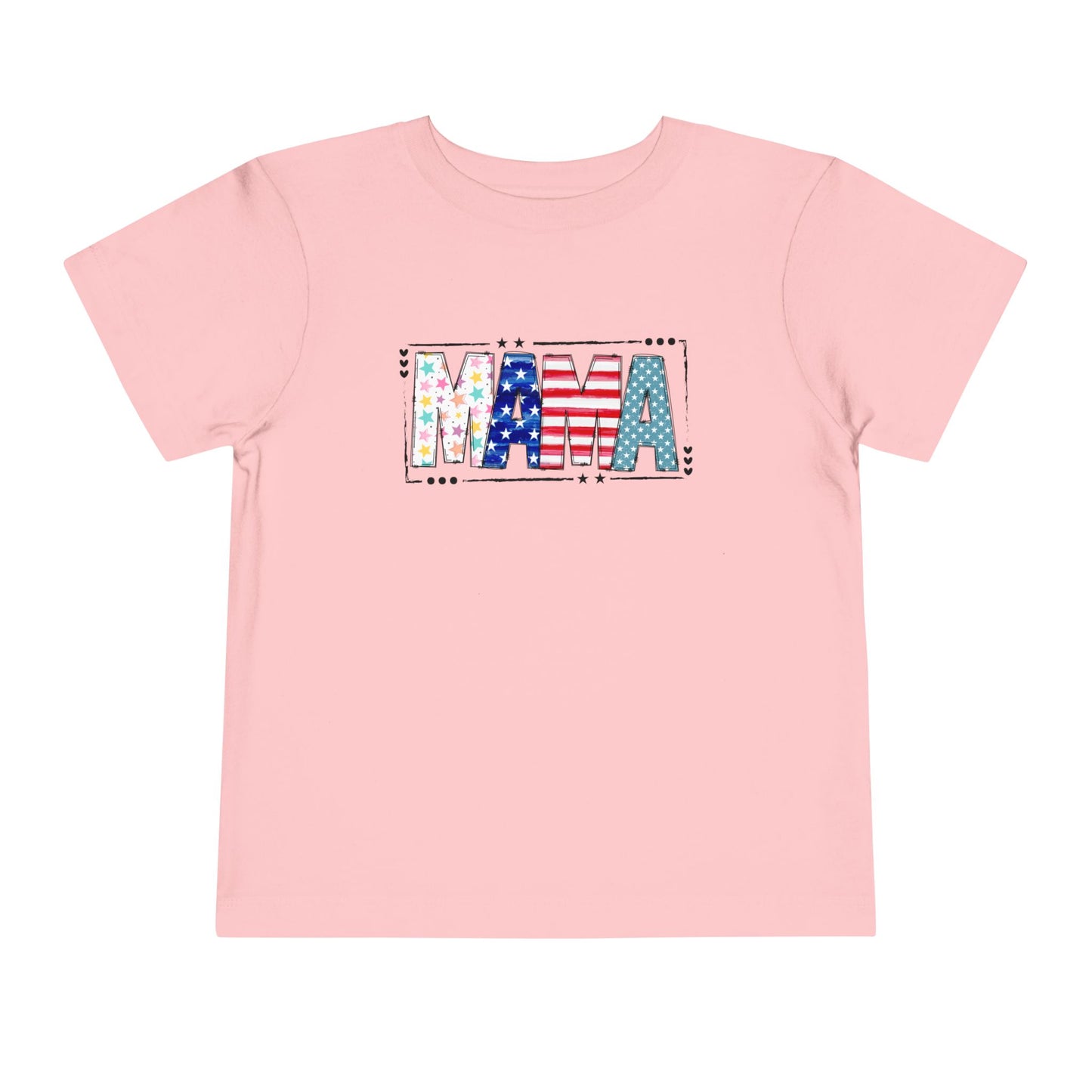 Toddler MAMA Patchwork Stars & Stripes T-Shirt