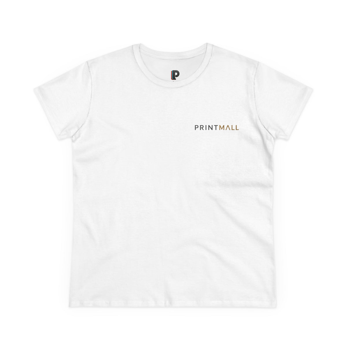 Watercolor Red Pagoda Back Print Women’s Tee