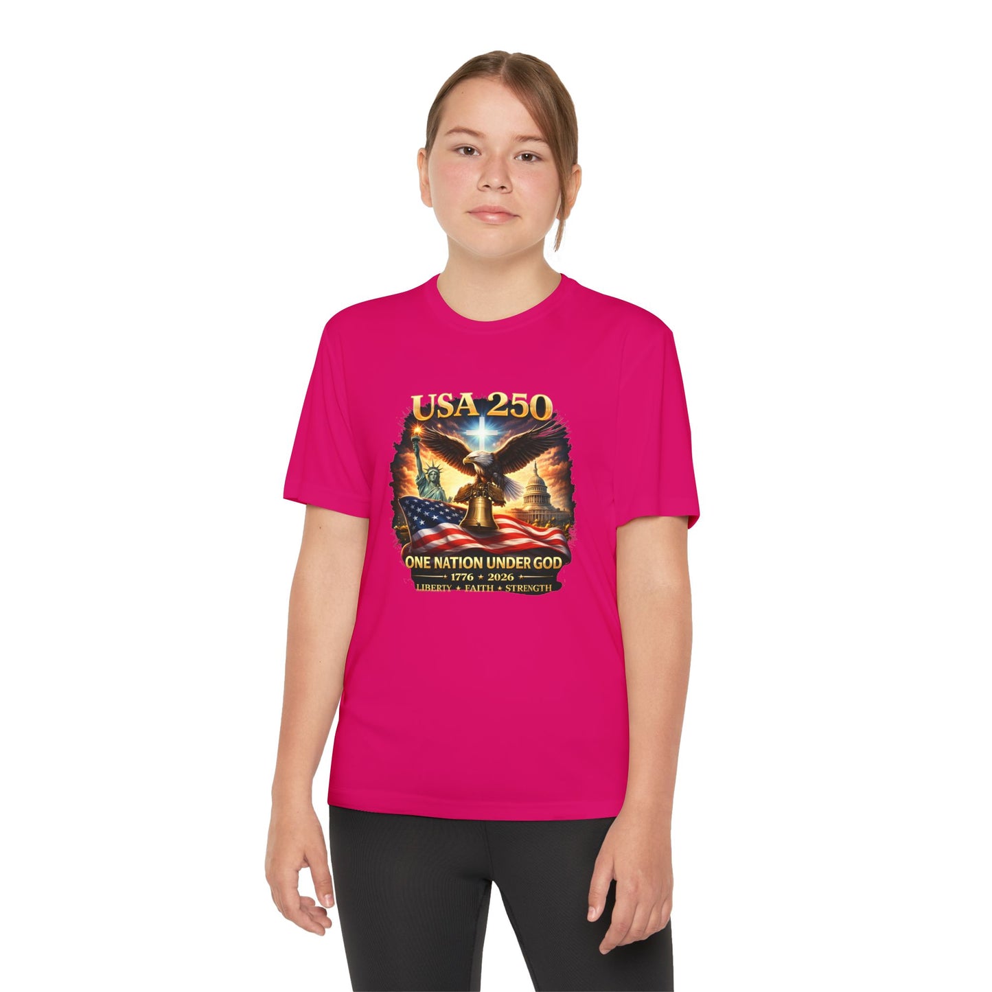 USA 250 Youth Patriotic Graphic Tee