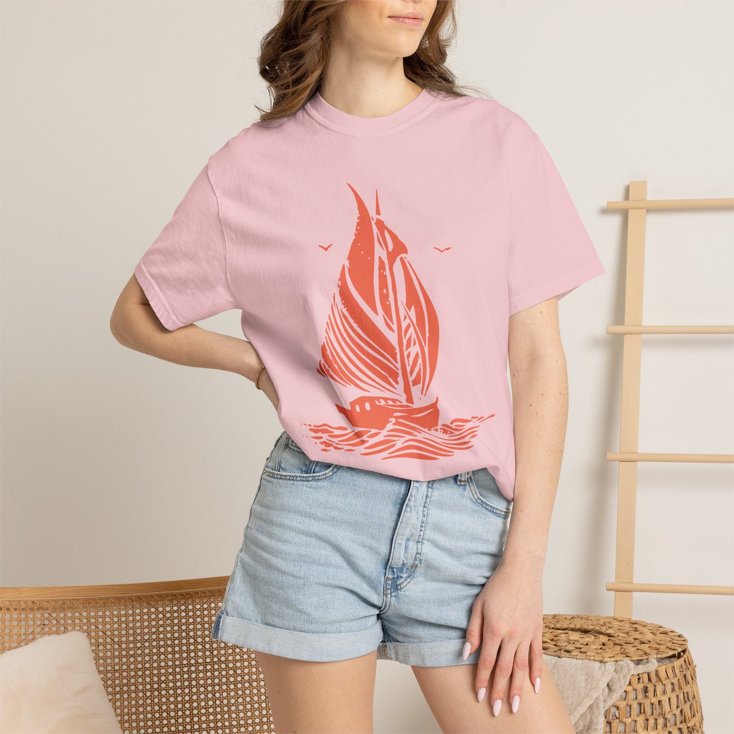 Nautical Sailboat Graphic T-Shirt