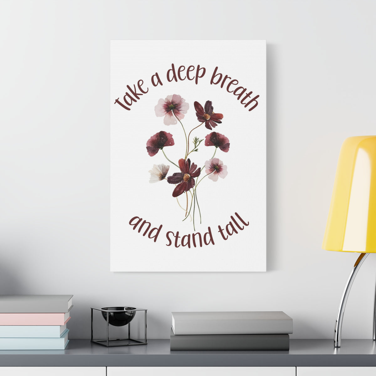 Inspirational Floral Canvas