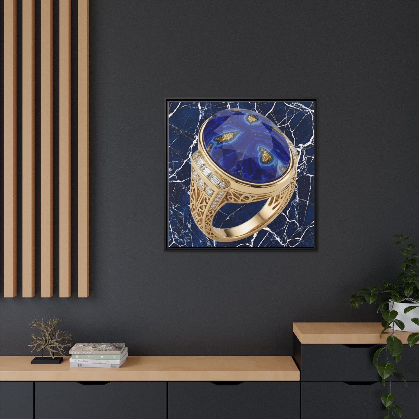 Lapis Lazuli Ceremonial Ring Canvas