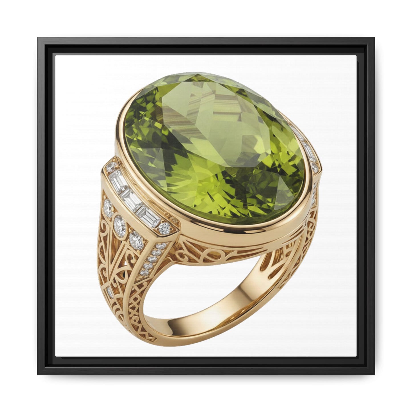Verdant Oval Peridot Wall Art