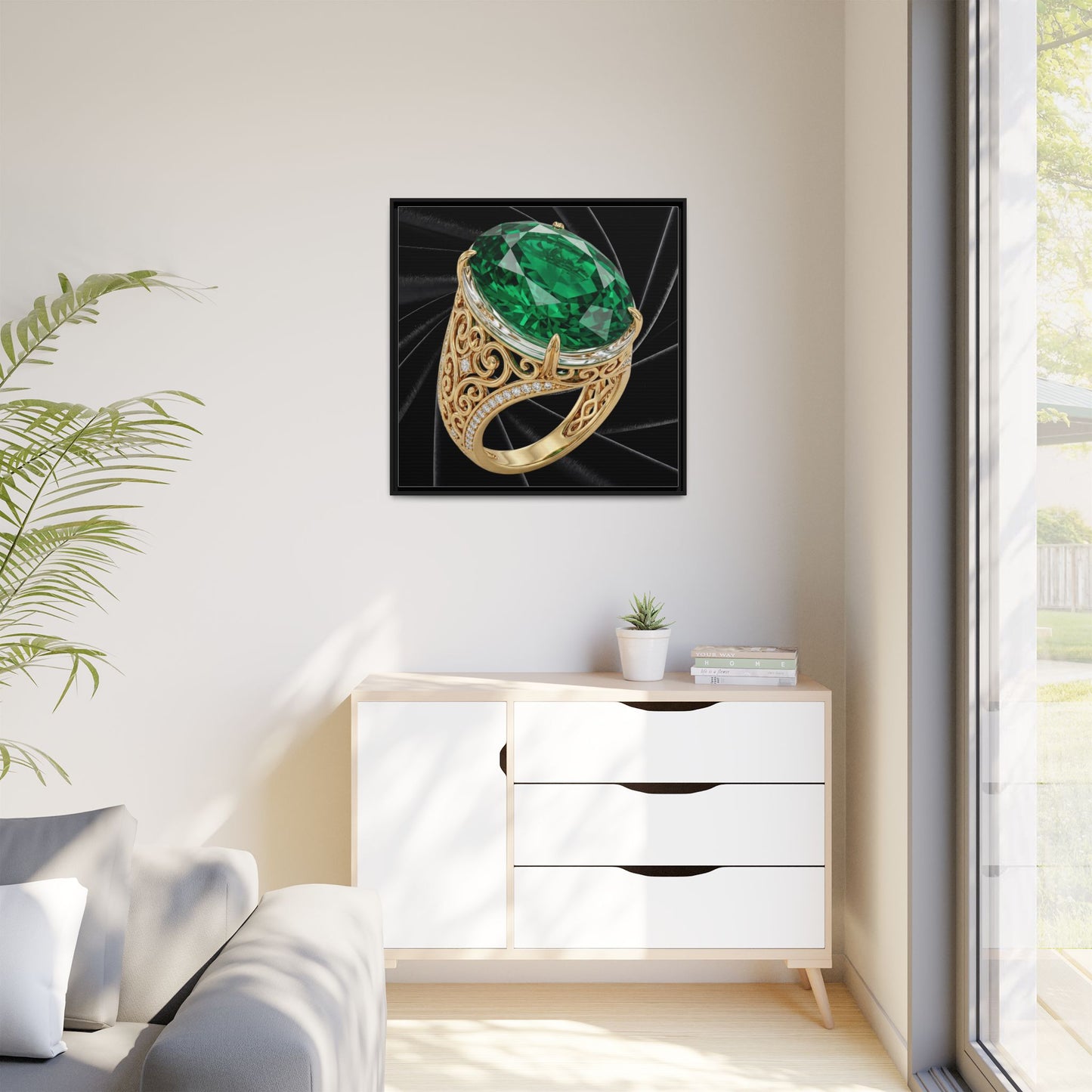 Noir Emerald Ring Canvas