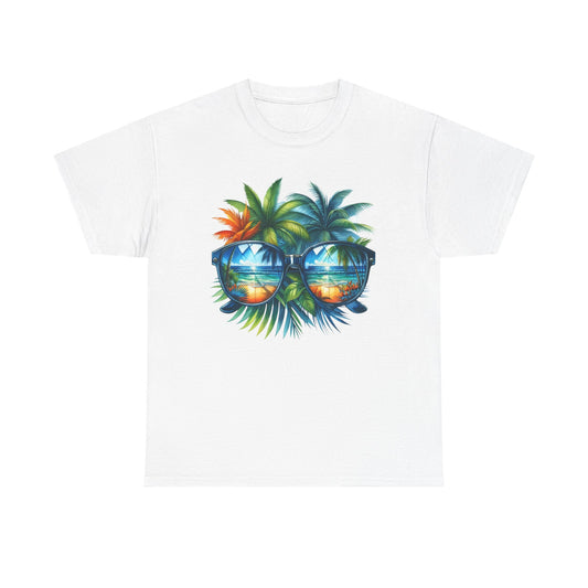 Tropical Sunglasses Palm Tree T-Shirt