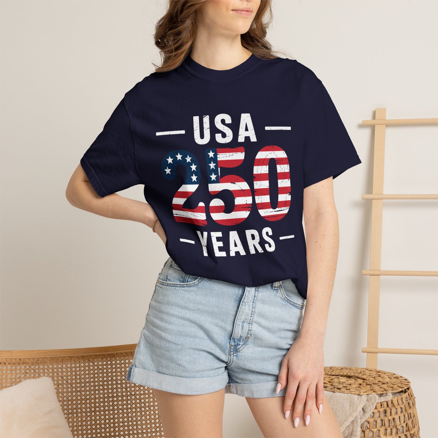 250 American Flag Graphic T-Shirt