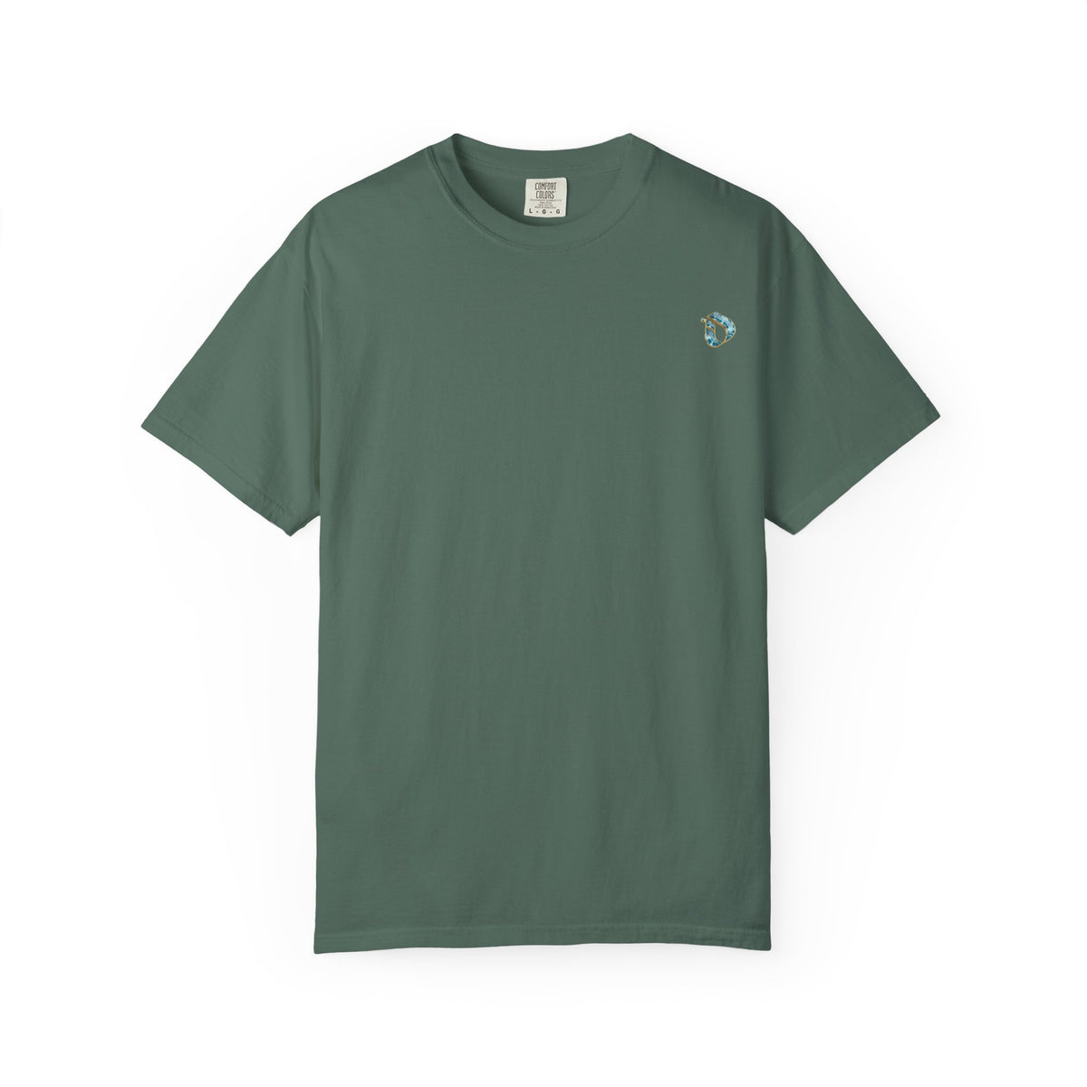 Aquamarine Mosaic Loop Interlink Cotton Tee