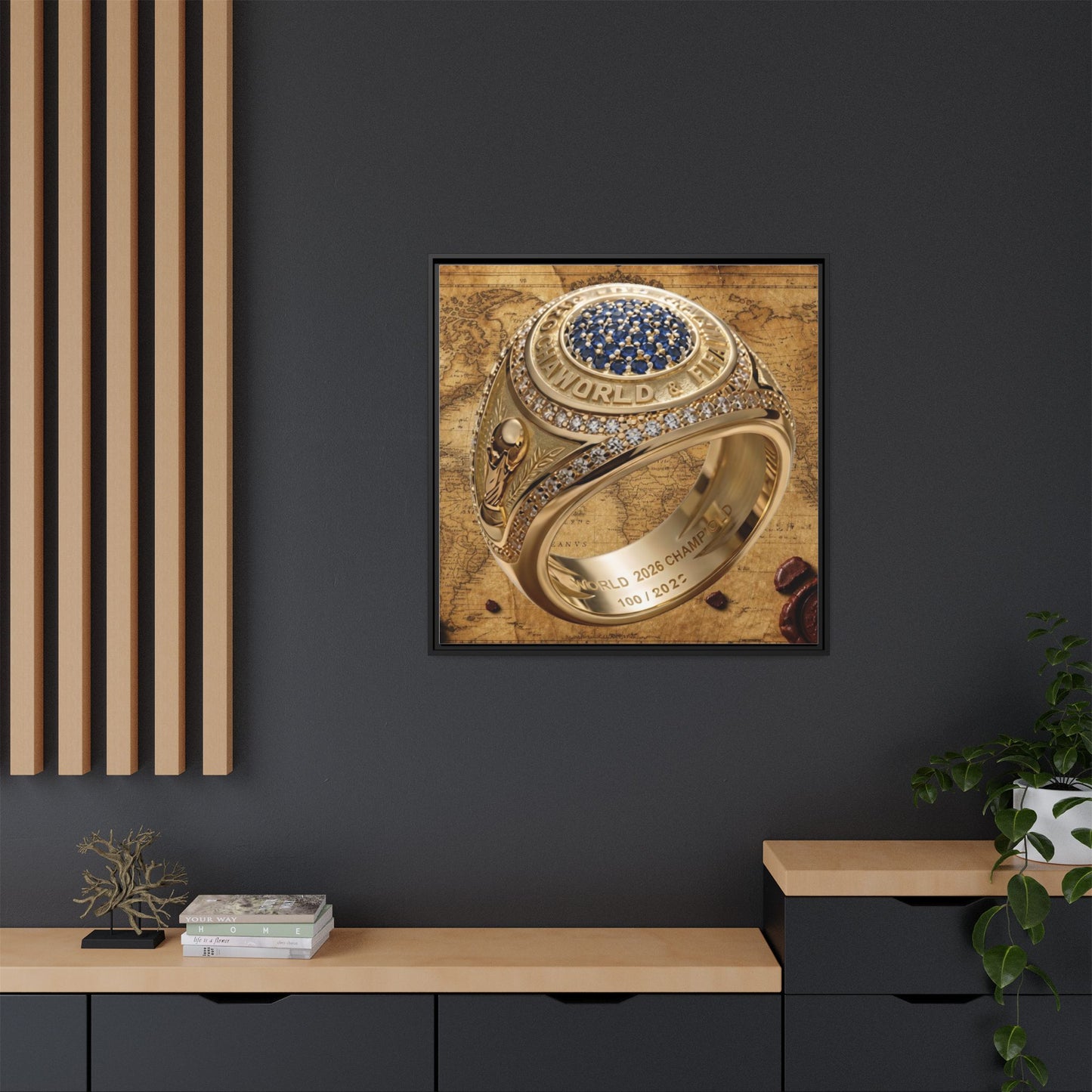 World Championship Legacy Ring Framed Canvas