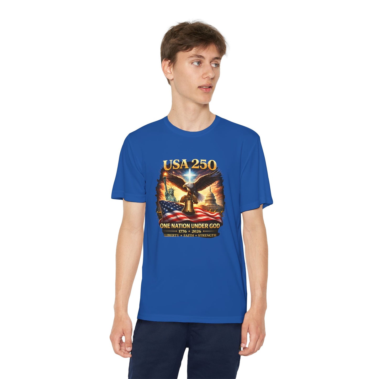 USA 250 Youth Patriotic Graphic Tee