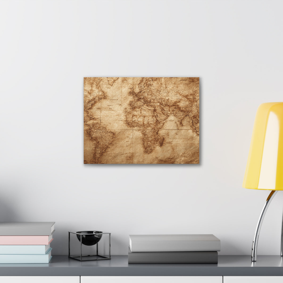 Heritage World Map Canvas Print