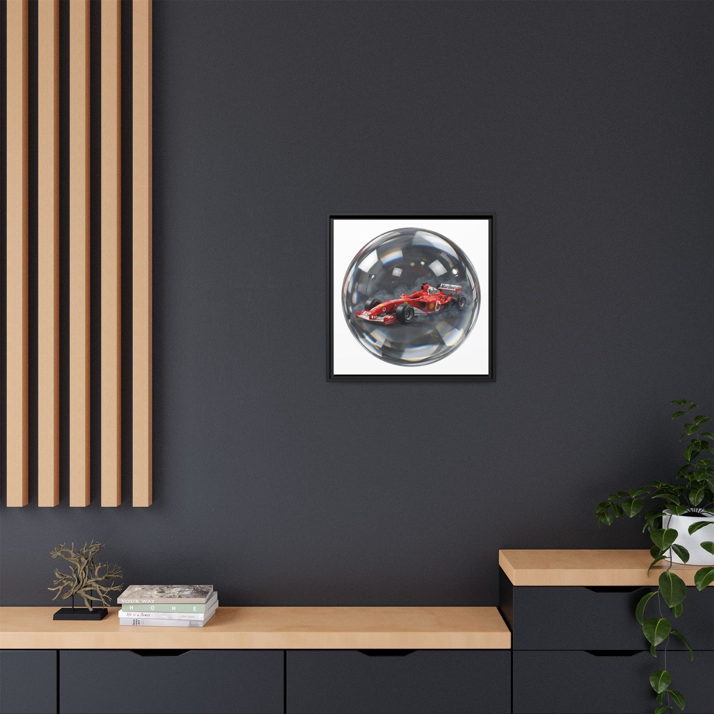 Velocity Sphere Framed Canvas