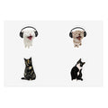 Headphone Cat Sticker Sheet