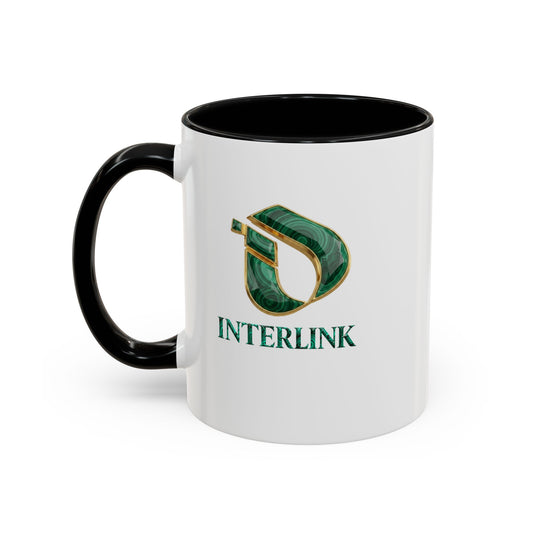 Malachite Vein Interlink Two-Tone Ceramic Mug