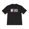 MAMA Patriotic Graphic Tee — USA Flag & Stars Moisture-Wicking Shirt