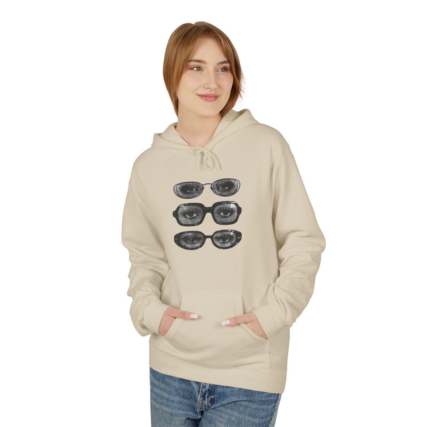 Quiet Gaze Graphic Hoodie