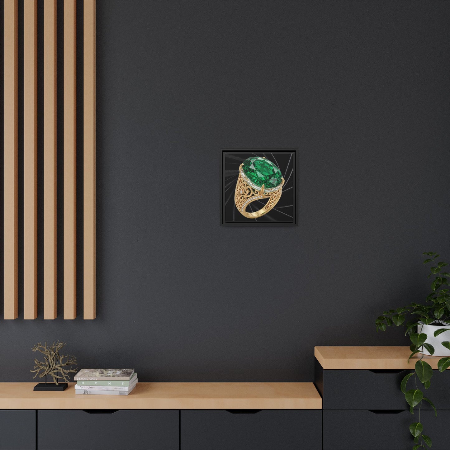 Noir Emerald Ring Canvas