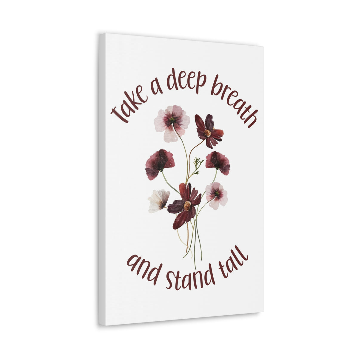 Inspirational Floral Canvas