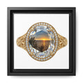 Mountain Lake Sunset Signet Canvas