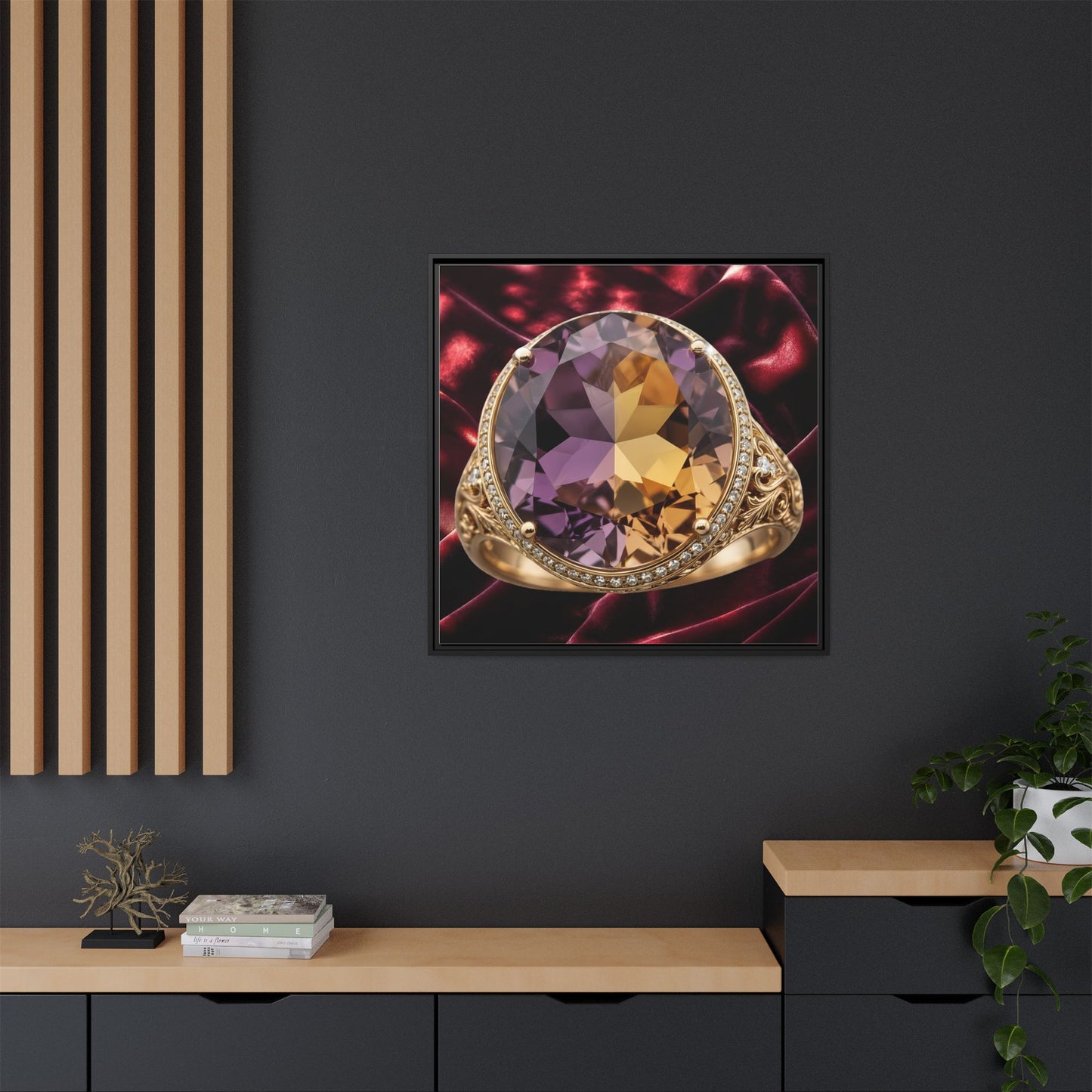 Twinlight Facet Canvas