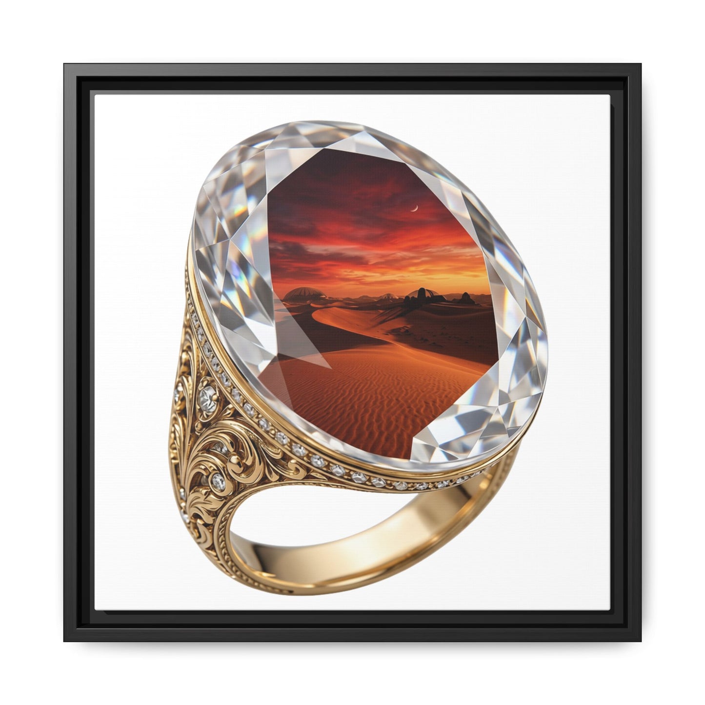 Crimson Horizon Signet Canvas