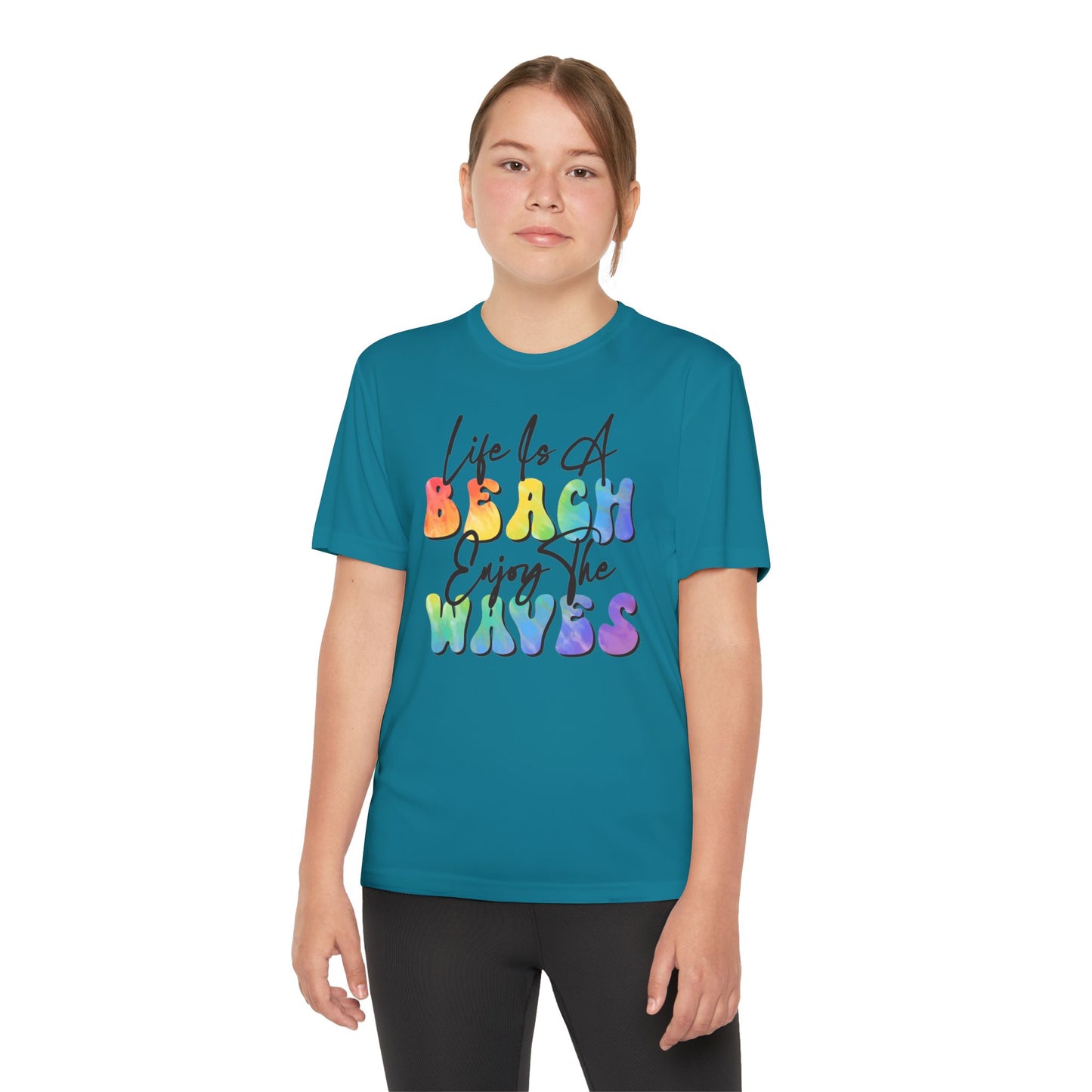 Youth Beach Waves Graphic Tee