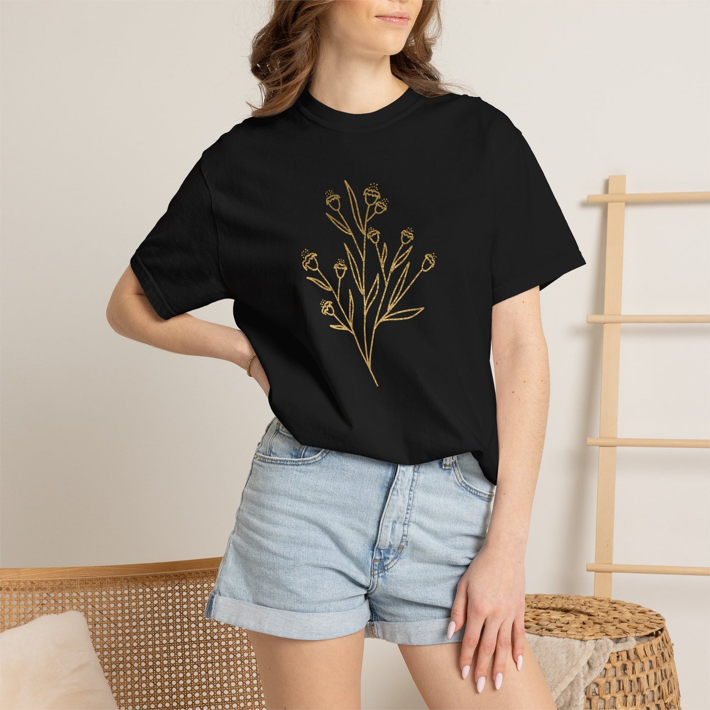 Minimal Wildflower T-Shirt