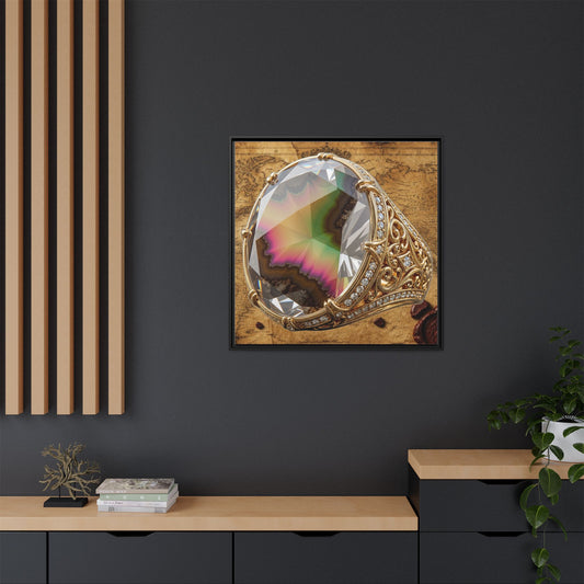 Zultanite Gemstone Ring Framed Canvas