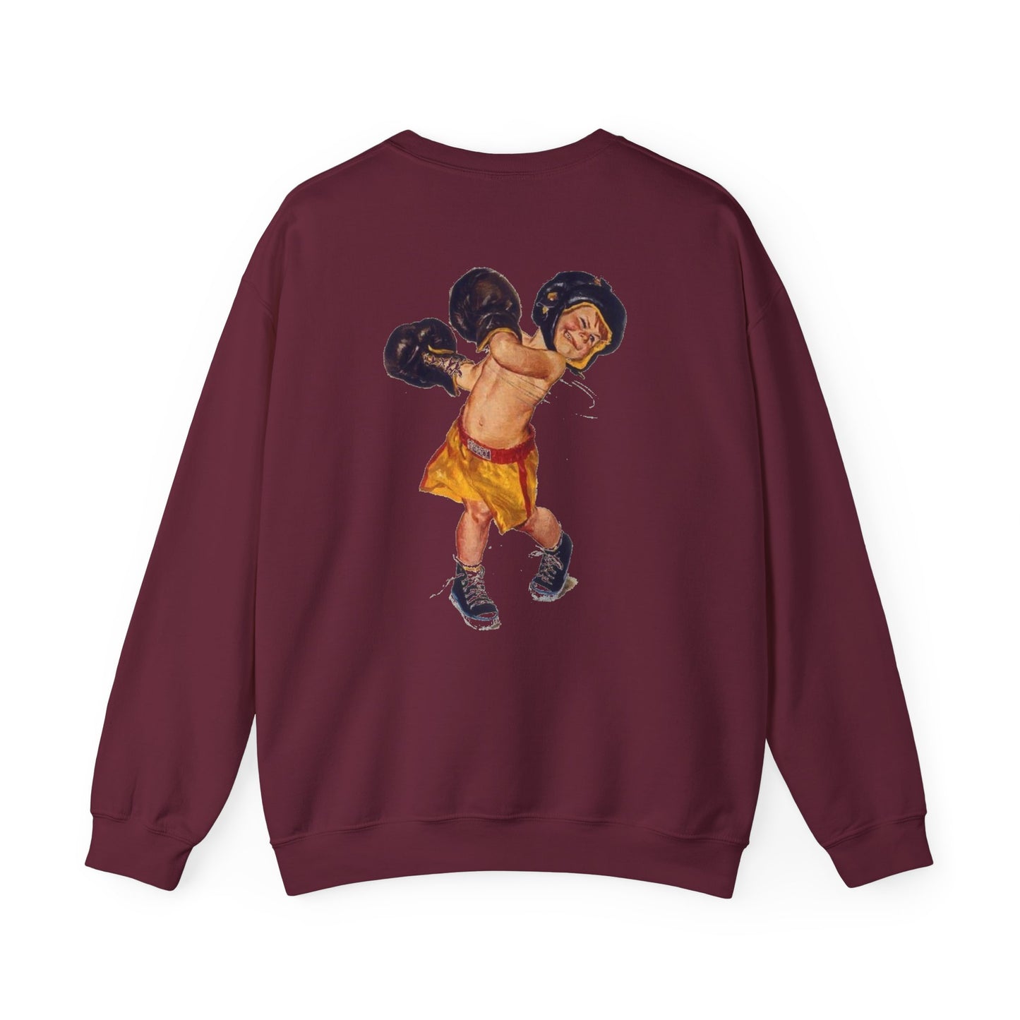 Boxing Kid Crewneck Sweatshirt