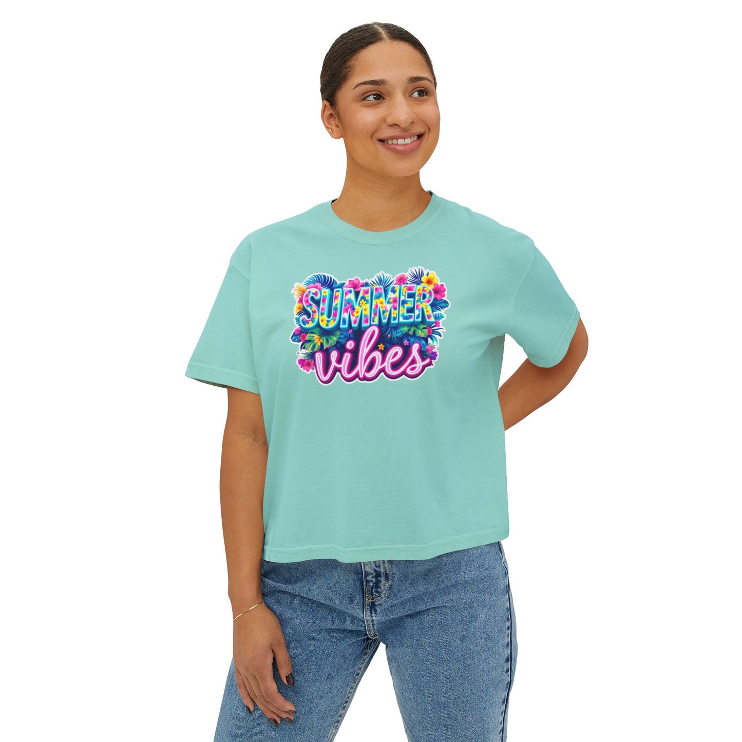 Summer Vibes Boxy Tee