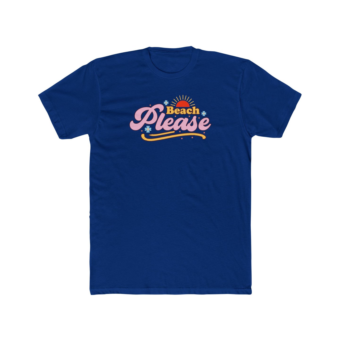 Beach Please Retro Sunset Tee