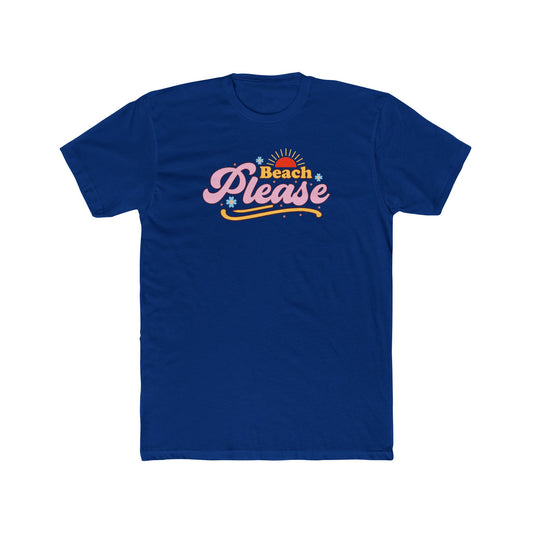Beach Please Retro Sunset Tee