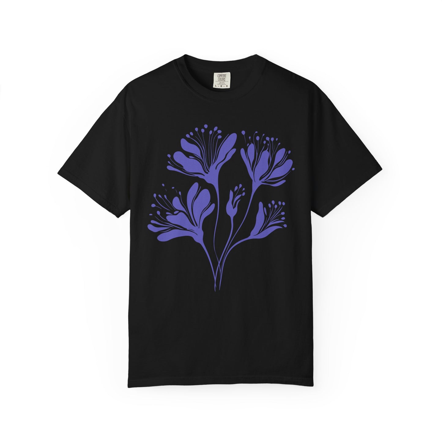 Purple Floral Graphic T-Shirt