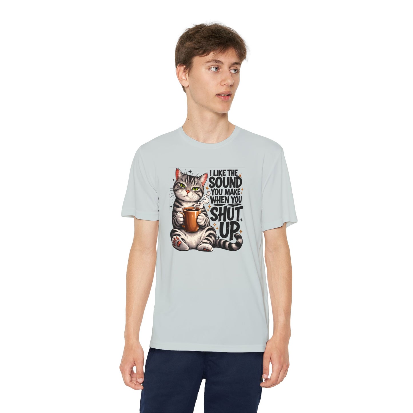 Youth Sarcastic Cat Graphic Tee