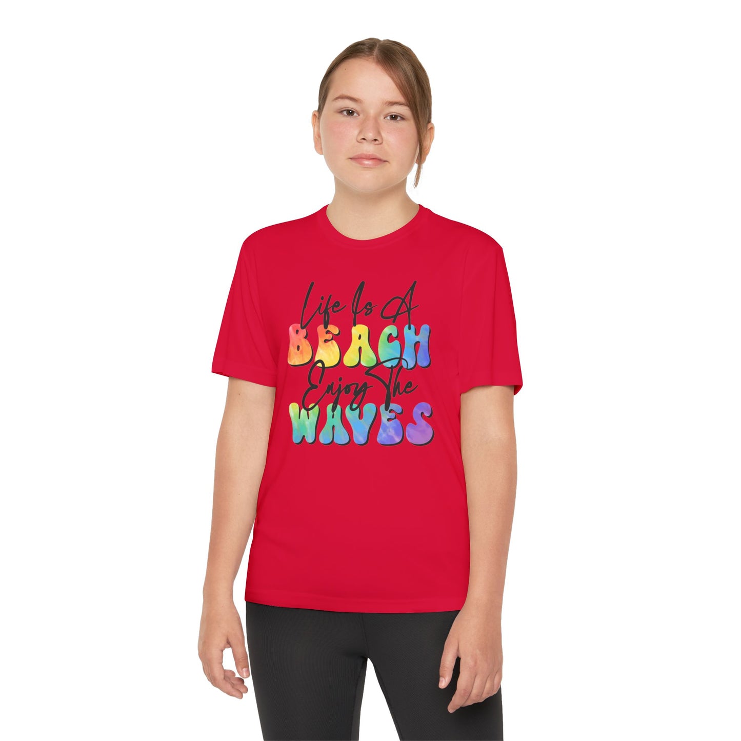 Youth Beach Waves Graphic Tee