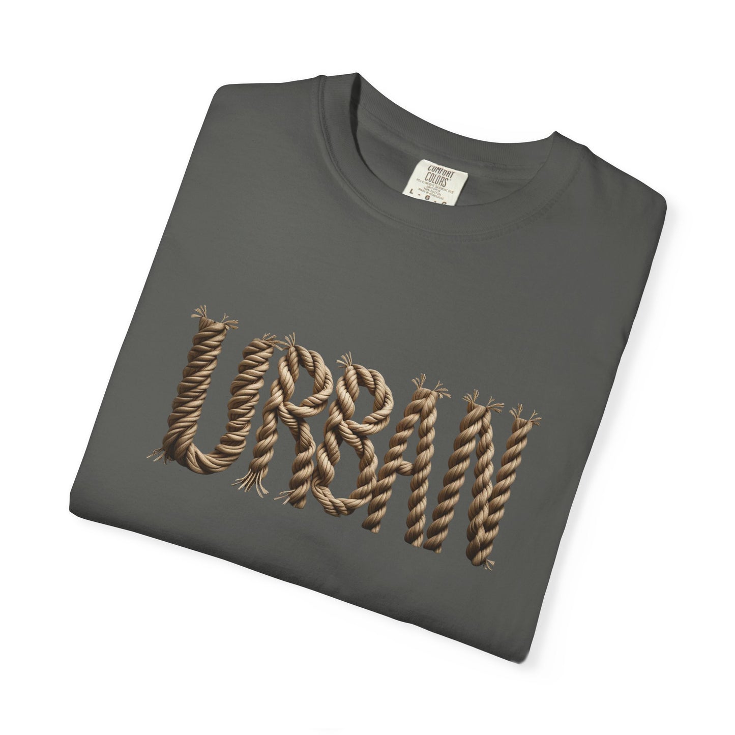 URBAN Woven-Letter Men’s Cotton Tee