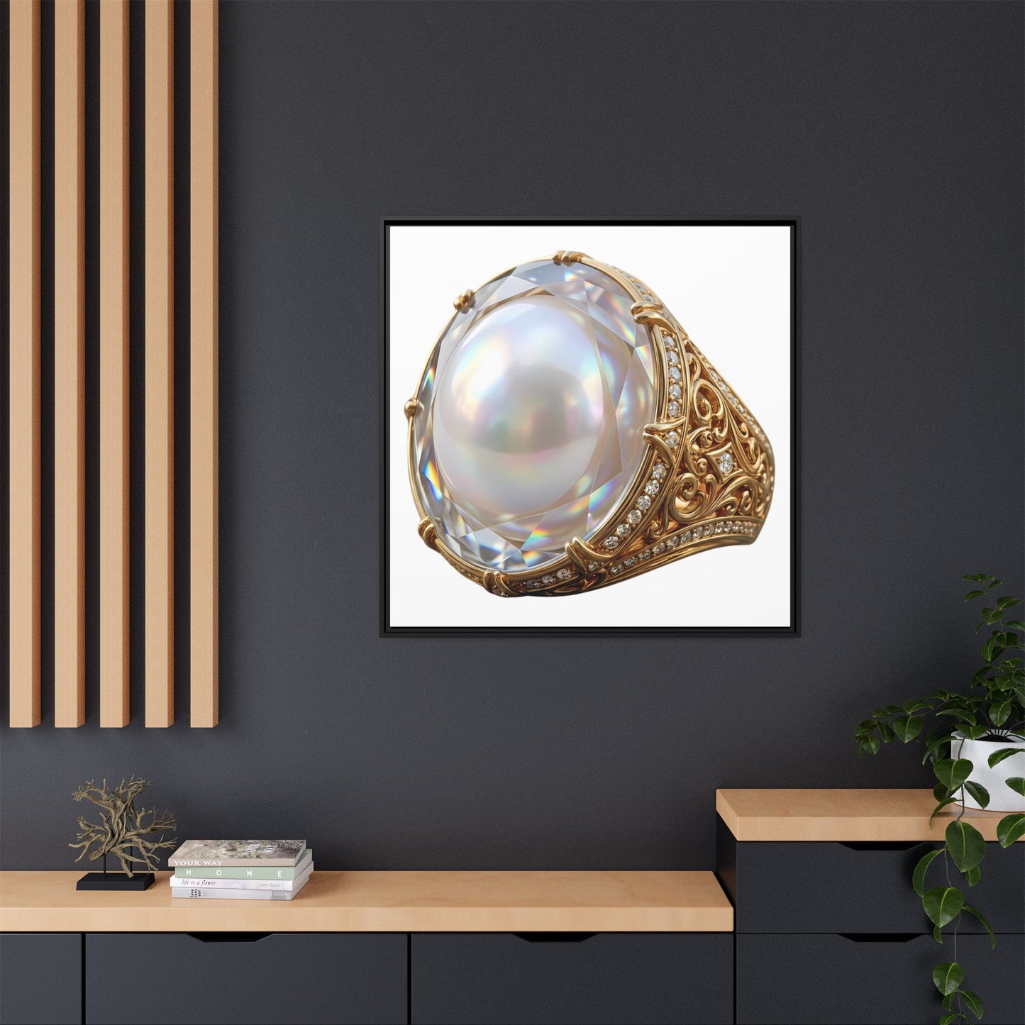 Luminous Pearl Signet Canvas Print